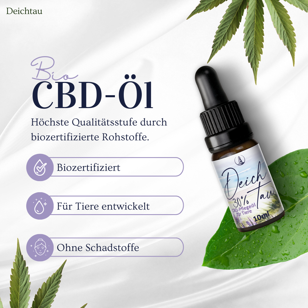 Deichtau Bio CBD-Öl für Tiere 30%