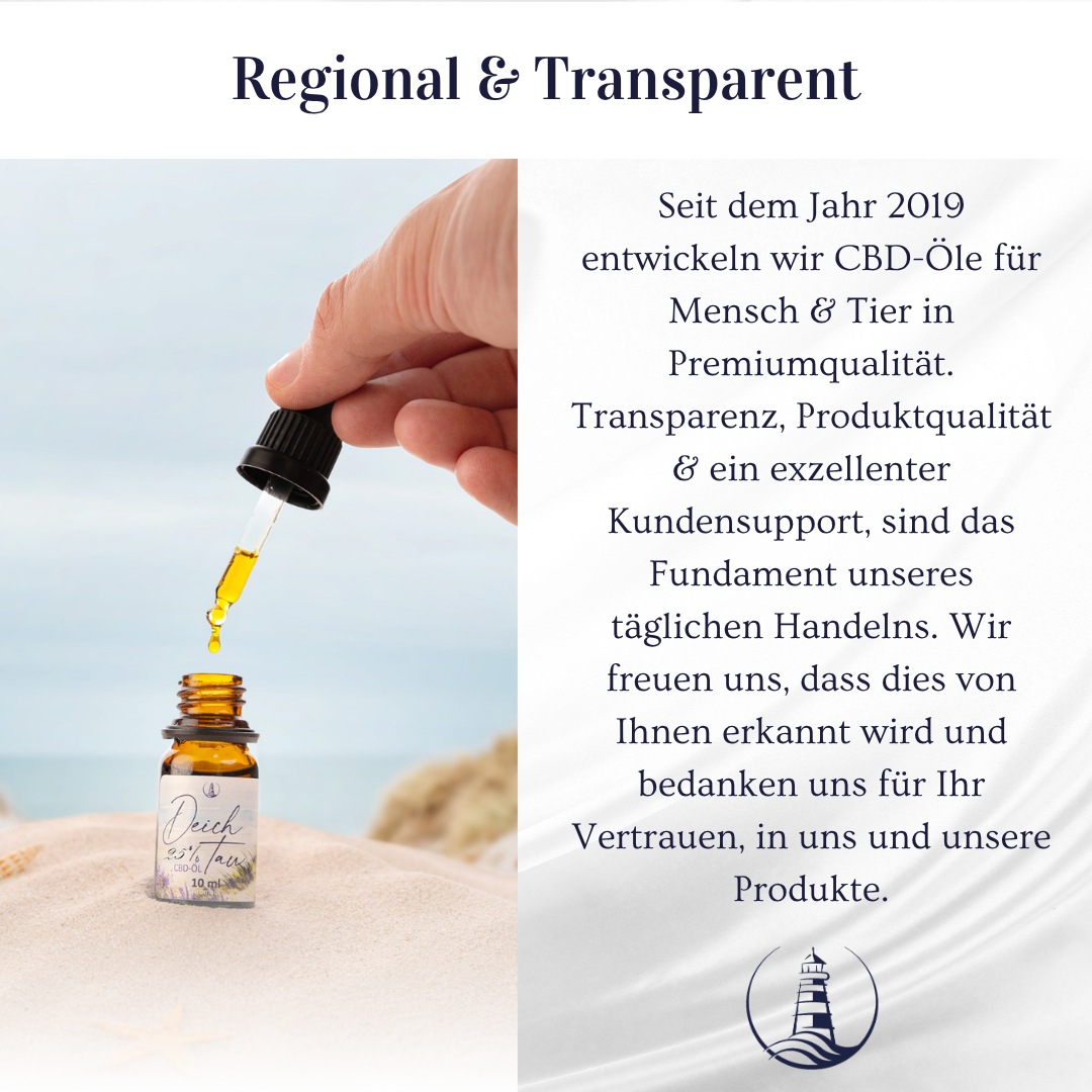 Deichtau CBD-Öl 30% Vollspektrum 30ml XL-Packung