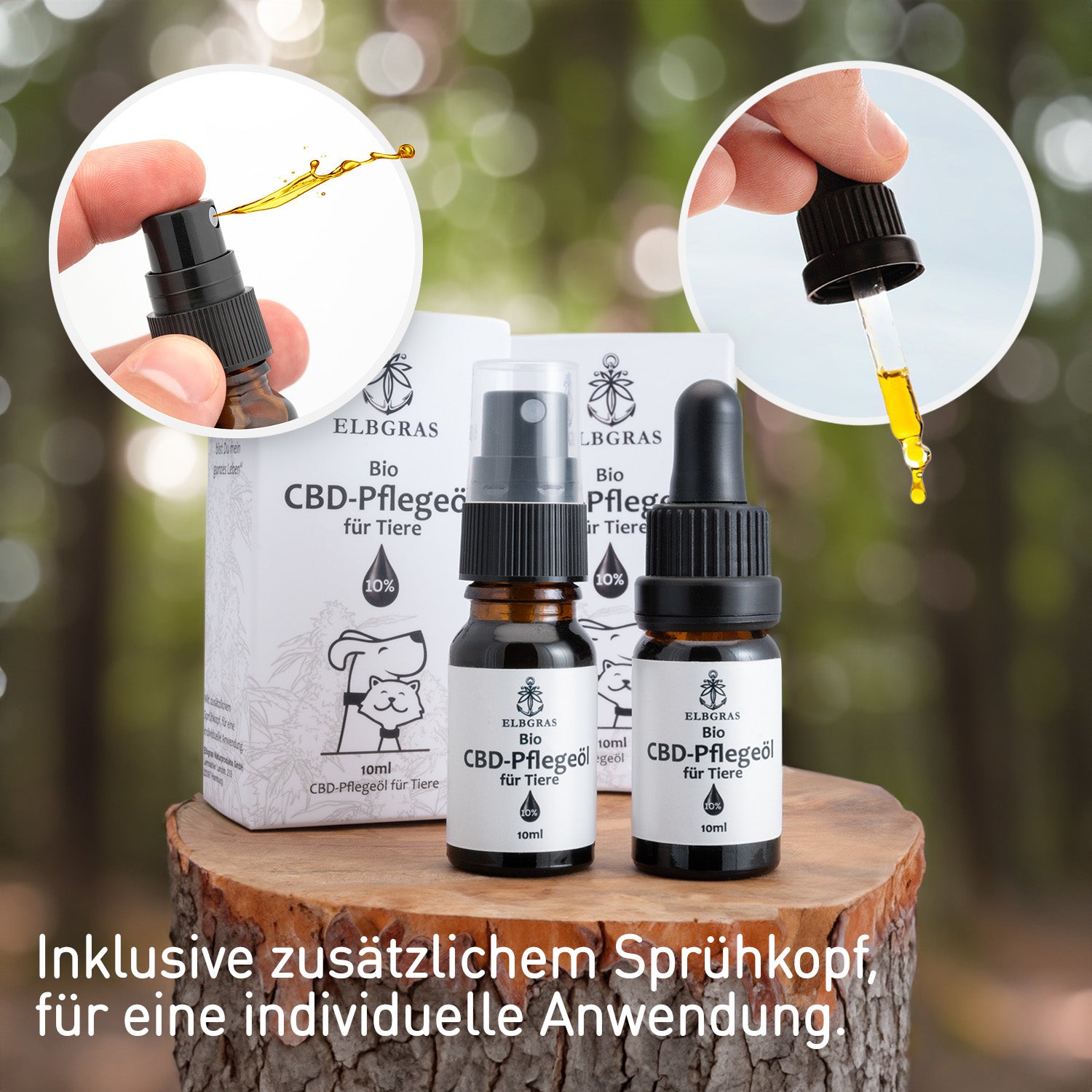 Elbgras Bio CBD-Öl für Tiere 10%