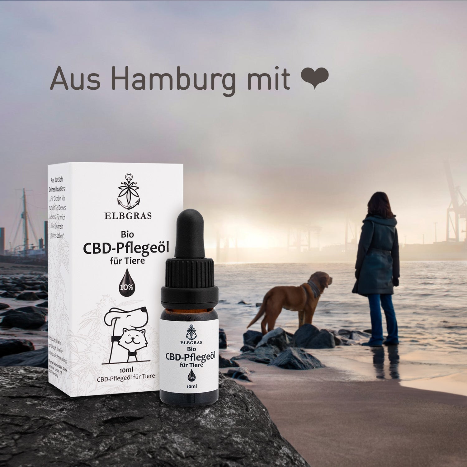 Elbgras Bio CBD-Öl für Tiere 10%
