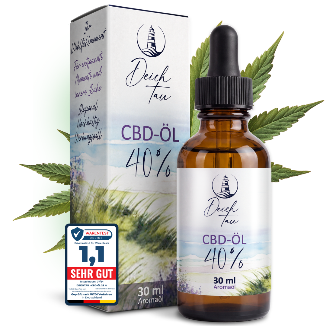 Deichtau CBD-Öl 40% Vollspektrum 30ml XL-Packung