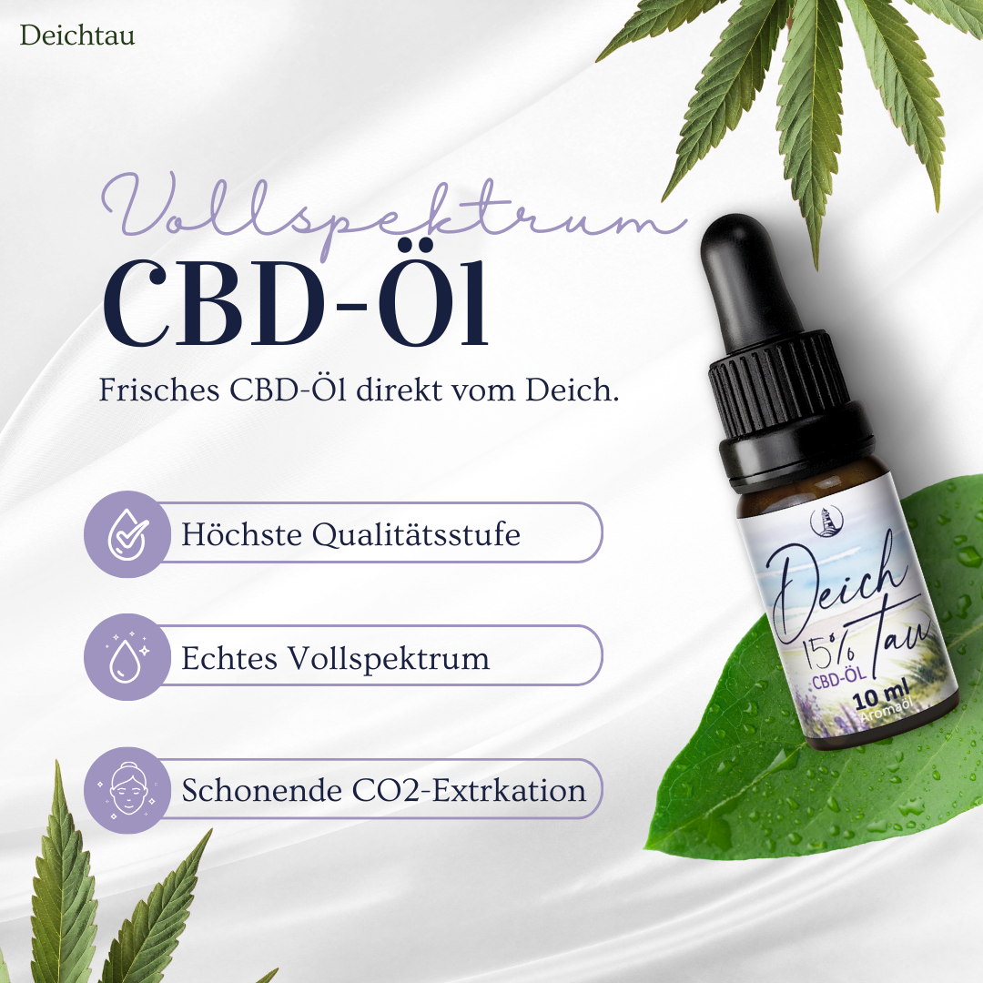 Deichtau CBD-Öl 15% Vollspektrum