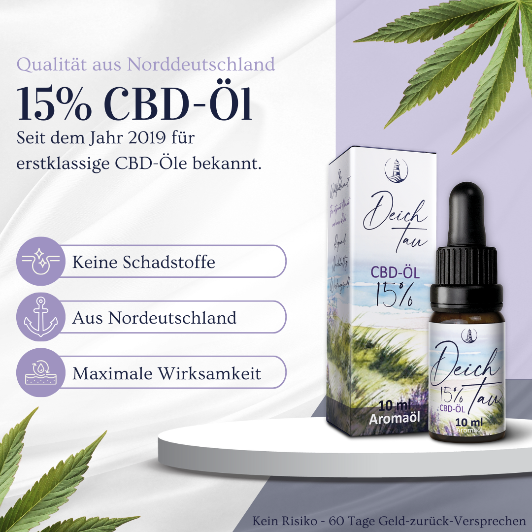 Deichtau CBD-Öl 15% Vollspektrum