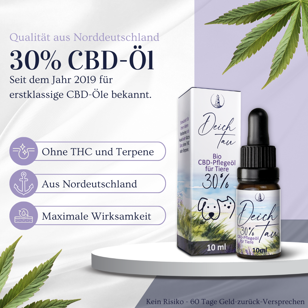 Deichtau Bio CBD-Öl für Tiere 30%
