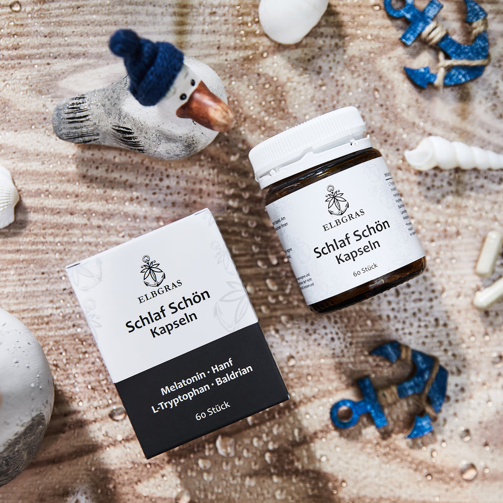 Schlaf Schön Kapseln mit Melatonin und Hanf