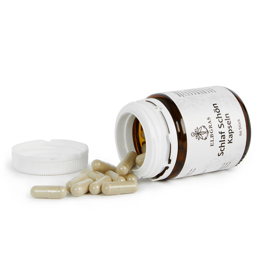 Schlaf Schön Kapseln mit Melatonin und Hanf